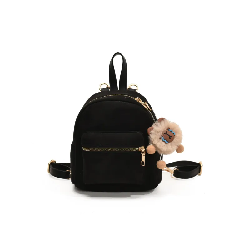 HCXK PU Backpack Women's Gray/Black/Pink/Brown/Coffee-5