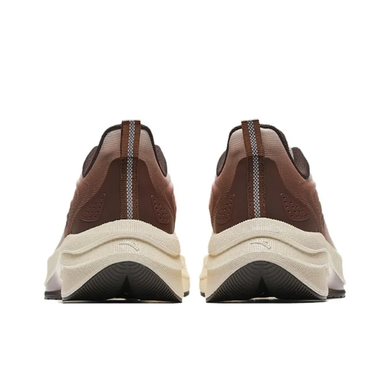 CHAOJIANTA Anti Slip Wear Resistant Low Top Training Running Shoes Men's Fish Belly White Cinnamon Brown-3