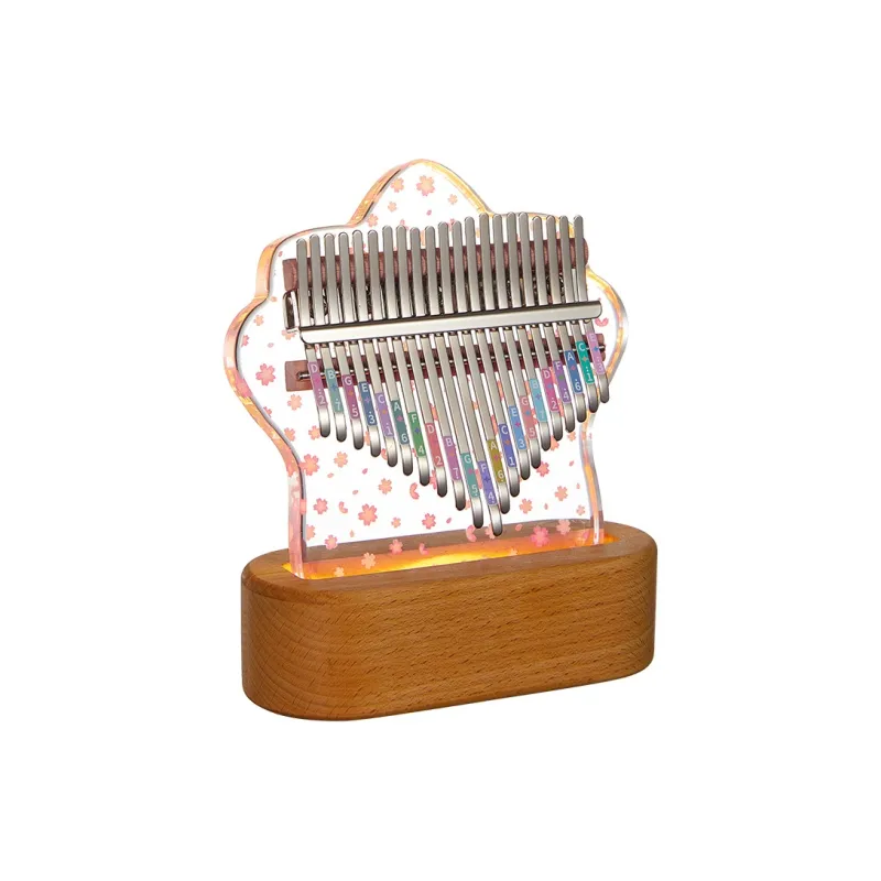 CEGA Acrylic Kalimba Fully Transparent Appearance 17/21 Keys Thumb Piano-32