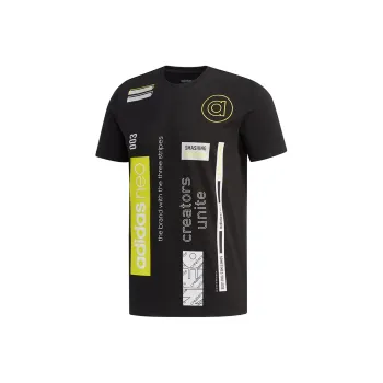 Adidas Neo Set in Sleeve T Shirt Men's Black