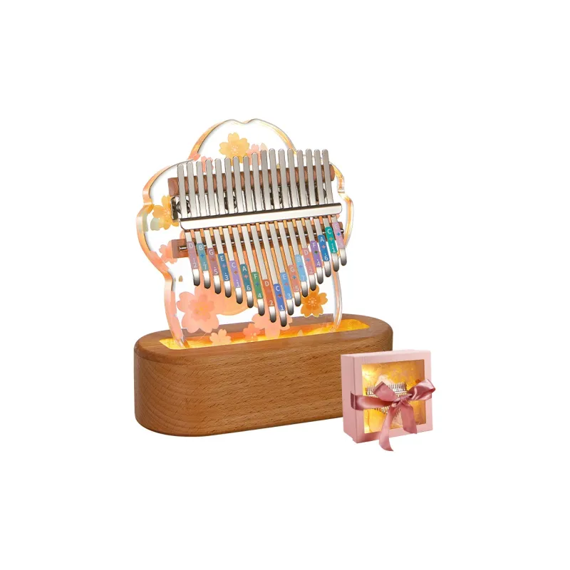 CEGA Acrylic Kalimba Fully Transparent Appearance 17/21 Keys Thumb Piano-1