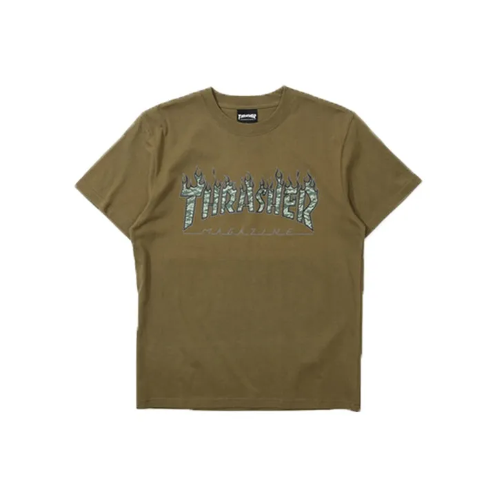 Thrasher Other T-Shirt Japan Version Unisex Army Green-0