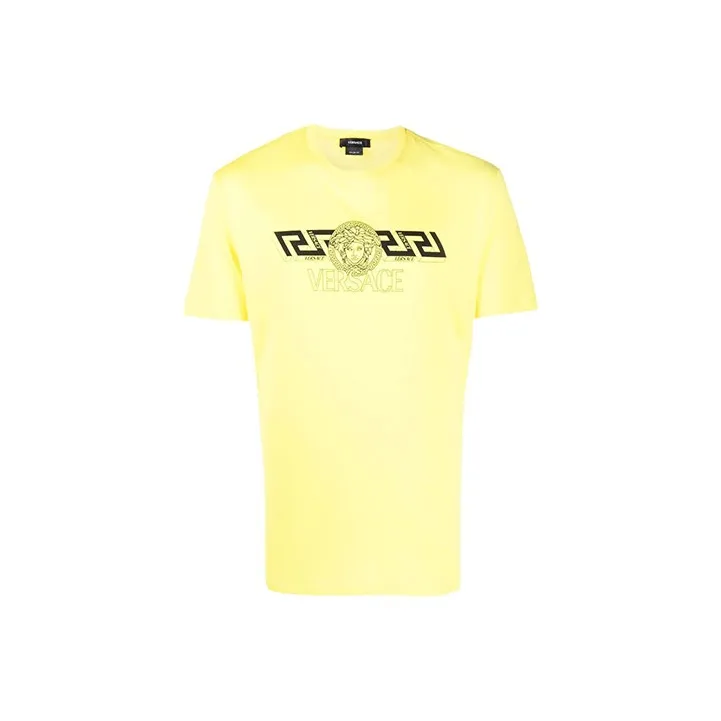 VERSACE T Shirts Men Yellow-0
