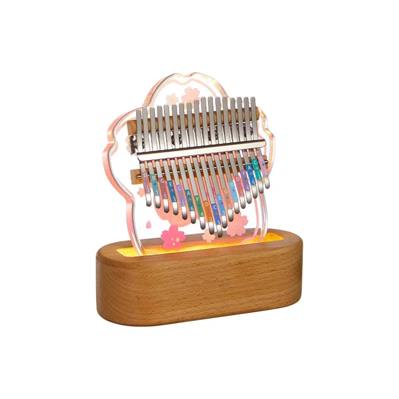 CEGA Acrylic Kalimba Fully Transparent Appearance 17/21 Keys Thumb Piano-4