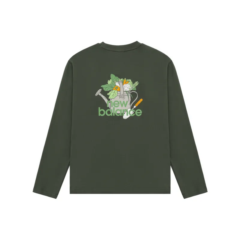 New Balance Drop Shoulder Sleeve T Shirt Men's Army Green-0