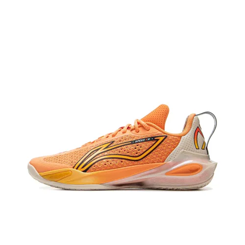 LiNing Flash Strike 11 Anti Slip Wear Resistant Low Top Basketball Shoes Men's Orange