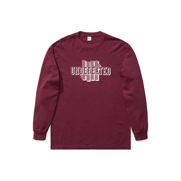 UNDEFEATED Straight Long-Sleeved T-Shirt Men's Blue-3