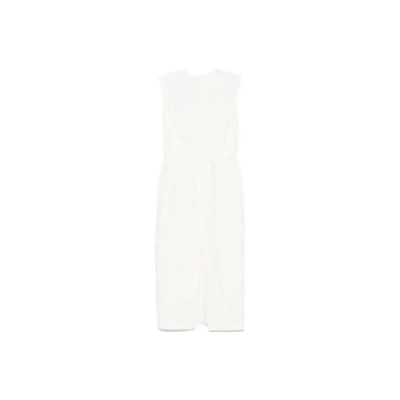 HARRIS WHARF LONDON Crinkled Midi Dress-1