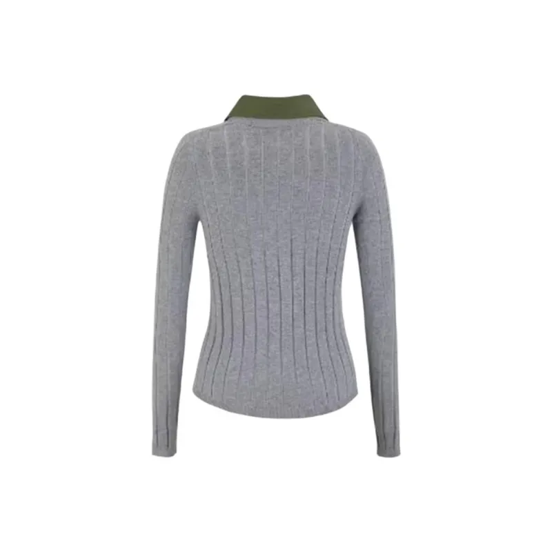 URBAN REVIVO Knitwear Women's Medium Gray-1