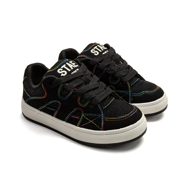 Far Waves Anti Slip And Wear Resistant Breathable Low Top Skateboard Shoes Women's-1
