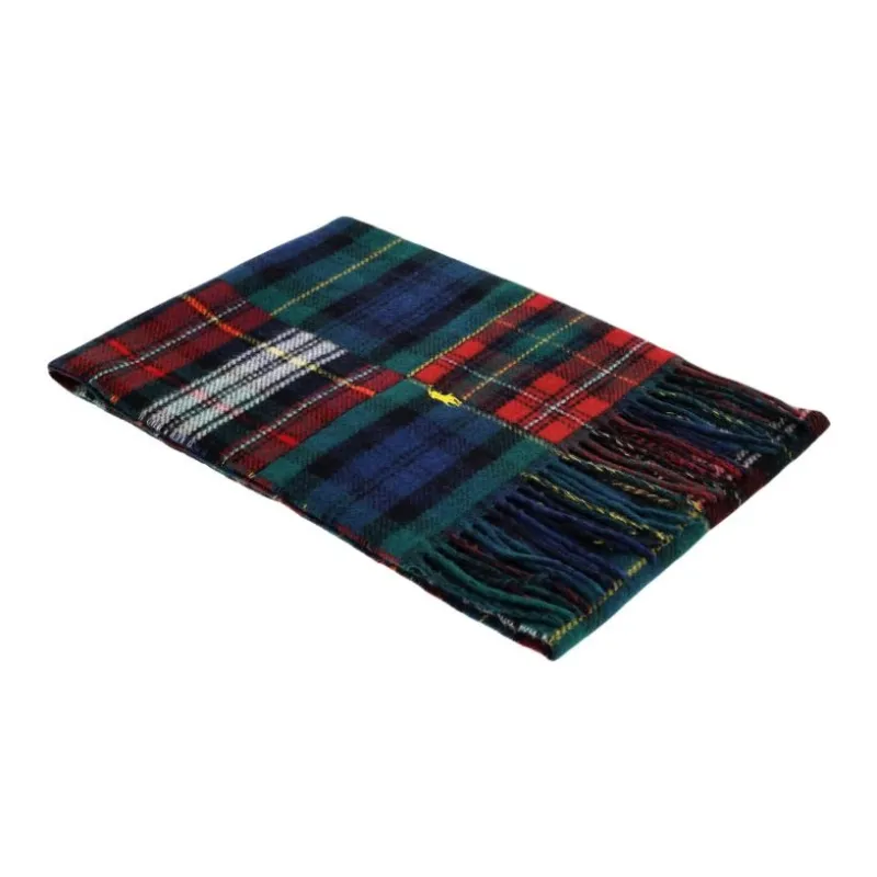 Polo Ralph Lauren Wool Nylon Knit Scarves Men's Red-2