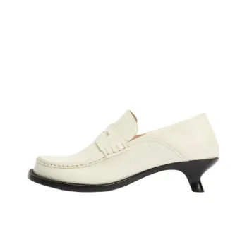 LOEWE Campo Irregular Heel High Heels 4.5cm Women's White