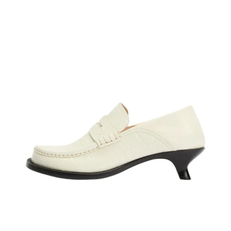 LOEWE Campo Irregular Heel High Heels 4.5cm Women's White-0