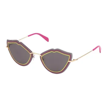 EMILIO PUCCI Metal Irregular Shape Sunglasses Women's Gold