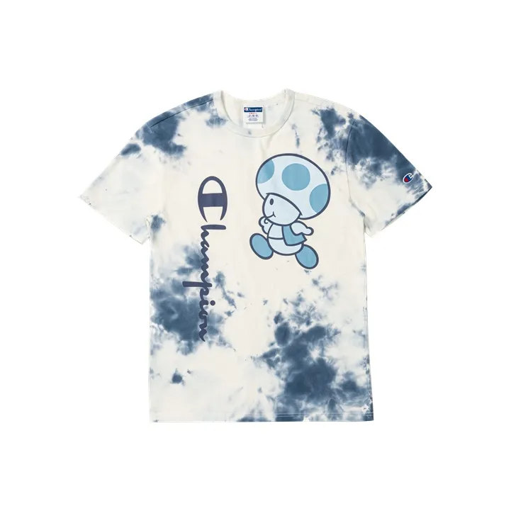 Champion x Super Mario Bros Straight T Shirt US Version Men's-0