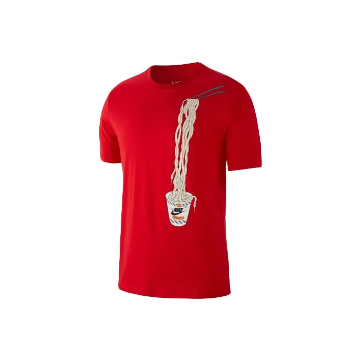 Nike T Shirts Men Red-0
