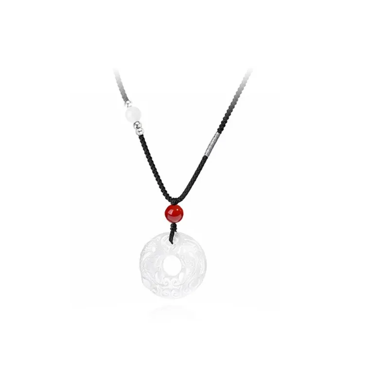 Ancient Jewelry Chalcedony Jade Necklaces Unisex-0