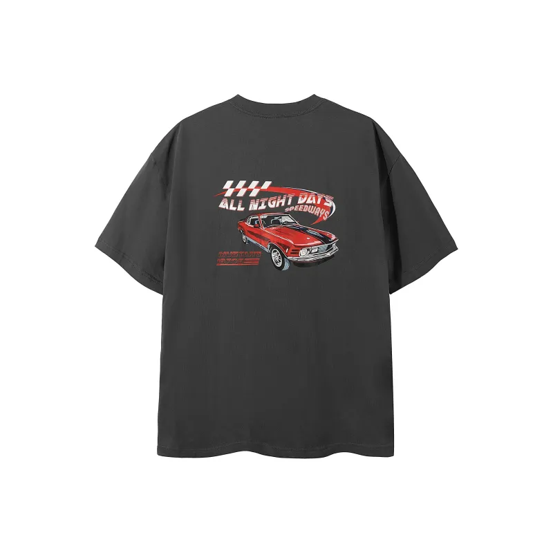 ALL NIGHT DAYS Heavyweight T Shirt Unisex-0