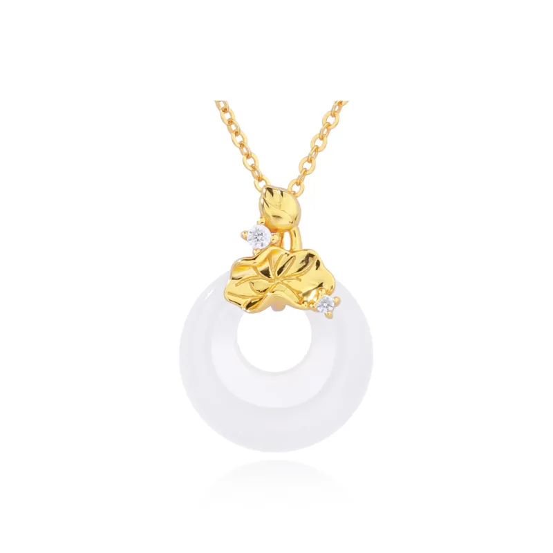 CHINA GOLD Agate Jade Necklaces Women's-0