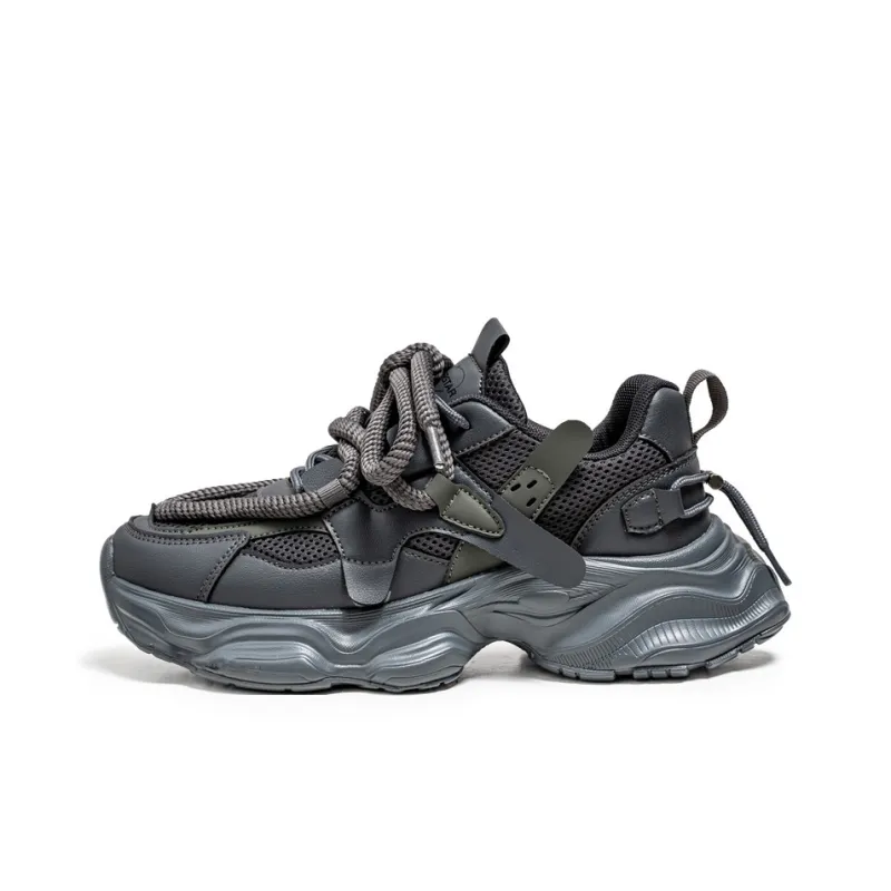 HACKBUTEER Low Top Chunky Sneakers Men's Box Included-7