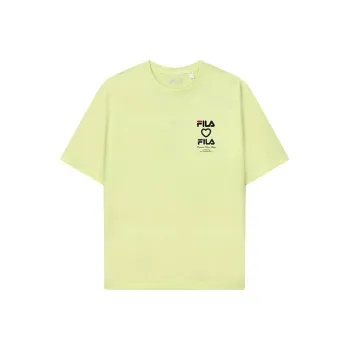 FILA T Shirts Men Cyan Yellow