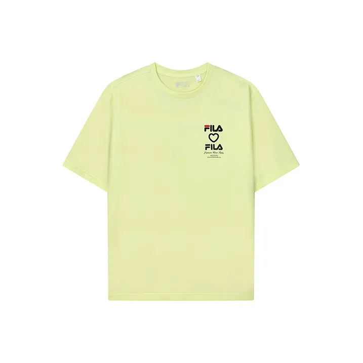 FILA T Shirts Men Cyan Yellow-0