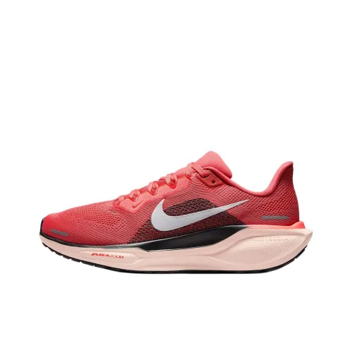 Nike Pegasus 41 Anti Slip Wear Resistant Low Top Casual Running Shoes Women's Red
