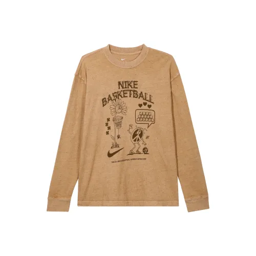 Nike T Shirts Men Yukon Brown