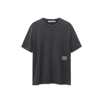 Alexander Wang Repeated logo Print Acid wash T shirt