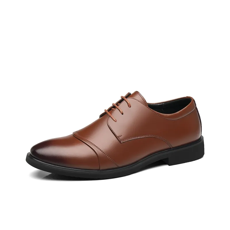 EGCHI Dress Shoes Men Low Top-5