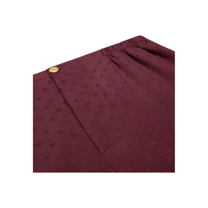 CELINE Pajama Pants Women's Red-2