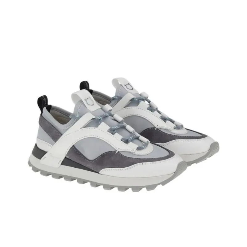 FERRAGAMO Indy Low Top Casual Shoes Women's Gray-2