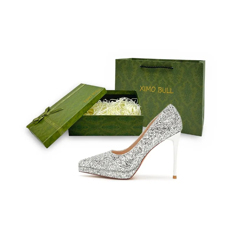 XIMO BULL Slim Heel High Heels Women's-24