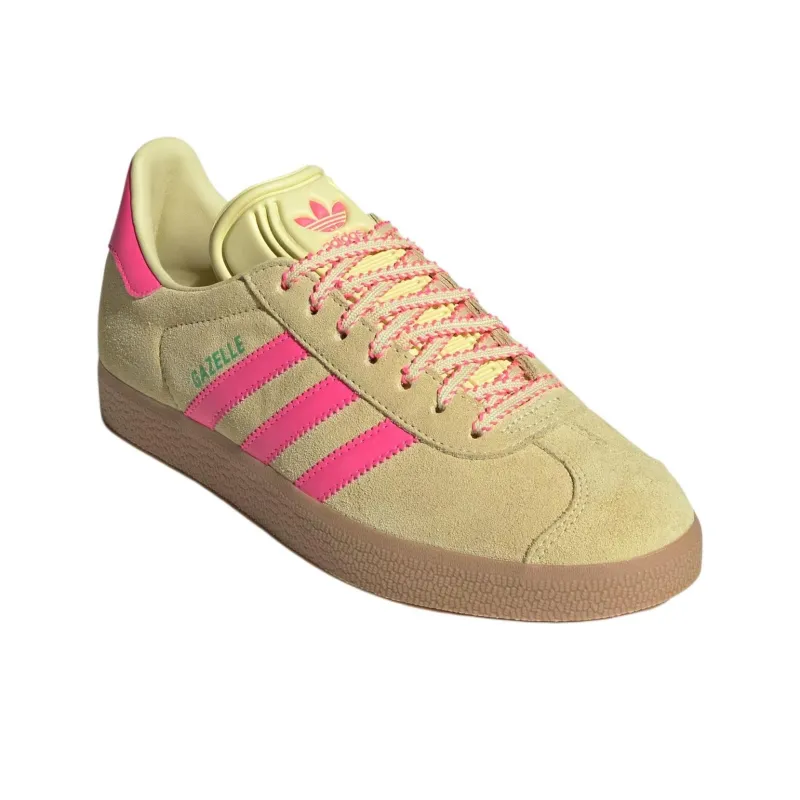 Adidas Gazelle Powder Yellow Lucid Pink Women's-2