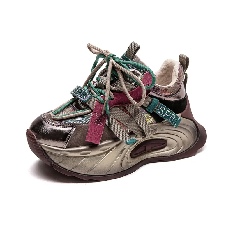 Jay Height Increasing Low Top Chunky Sneakers Women's-1