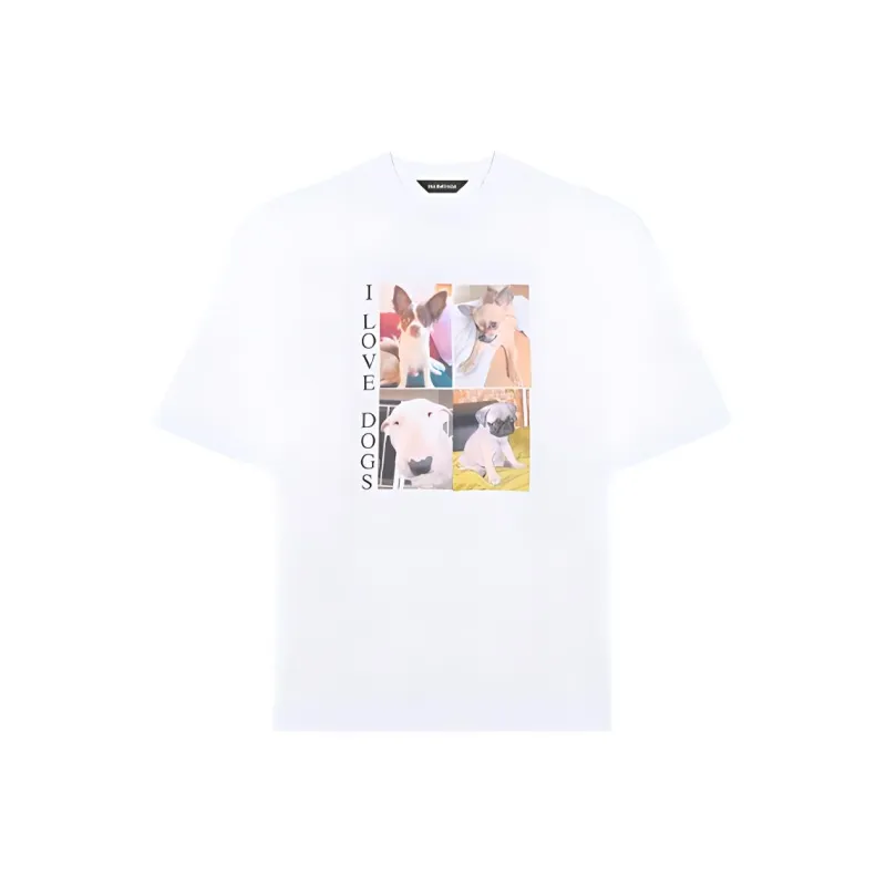 Balenciaga I Love Dogs T Shirt-0