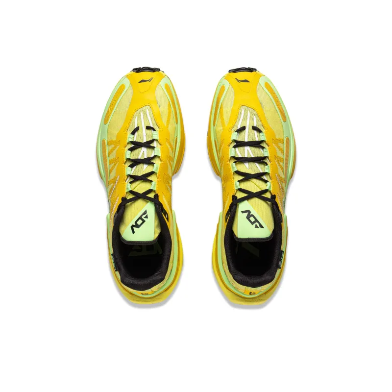 LiNing Anti Slip Wear Resistant Low Top Trail Running Shoes Men's Yellow-3