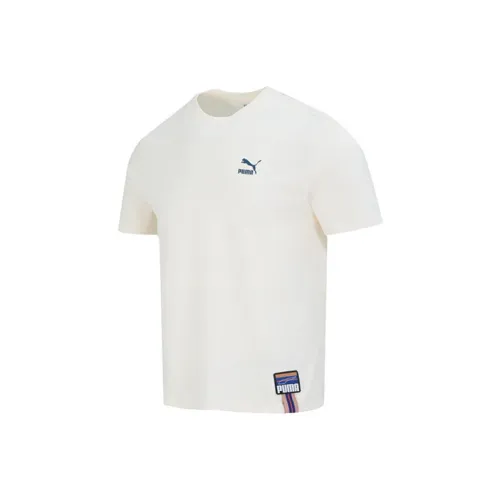 PUMA T Shirts Unisex Ivory
