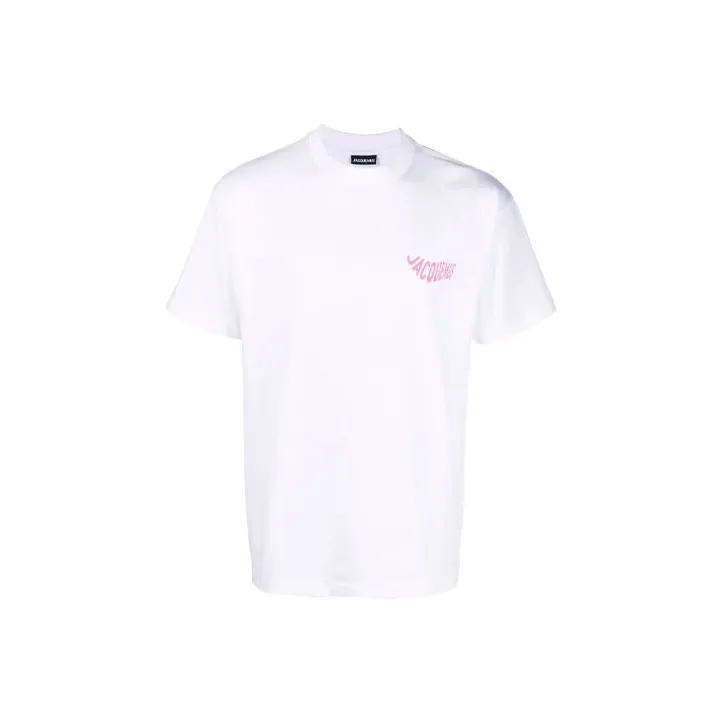 Jacquemus Le T shirt Vague Print Wave Logo T shirt-0
