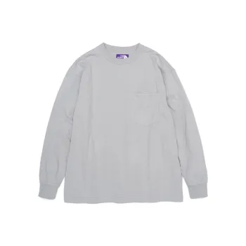 THE NORTH FACE PURPLE LABEL Drop Shoulder Sleeve T Shirt Unisex Gray