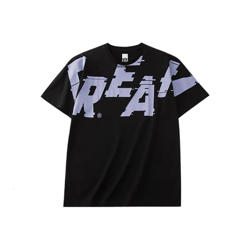 Anta x QINGKUANGXILIE T Shirt Unisex Black-0