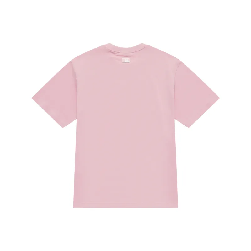 MLB Boston Red Sox Basic Collection SS25 T Shirt Unisex Heather Gray Pink-1