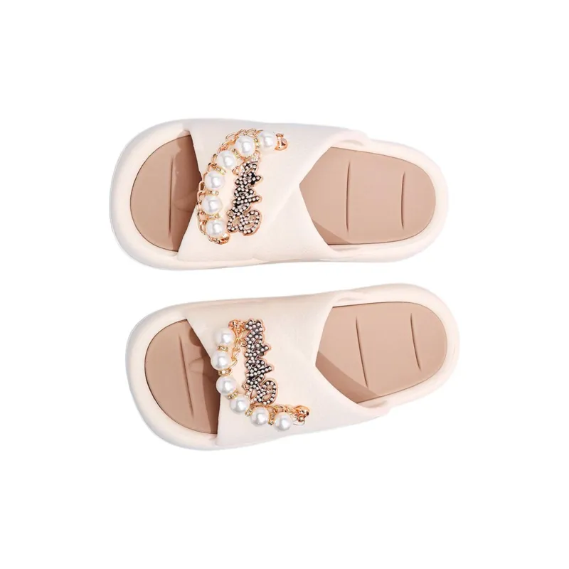 ALPLUME Slippers Beige Yellow, White, Light Green, Pink-3
