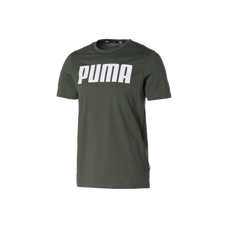 PUMA T-Shirts Men Army Green-0