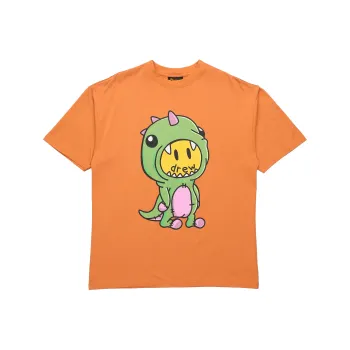 Drew House Dinosaur Series T Shirts Unisex Orange