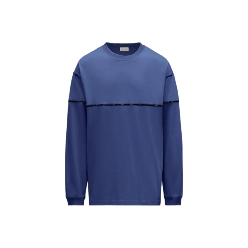 Moncler Logo Piping Long Sleeve T Shirt-0