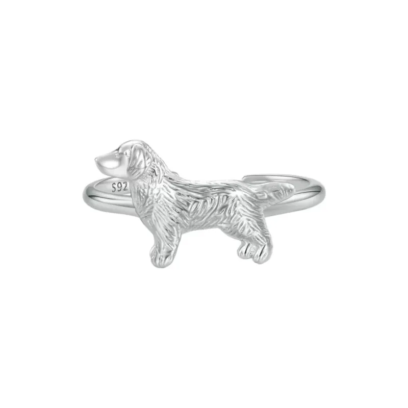 BOCH S925 Silver Adjustable Open Ended Ring Unisex-0