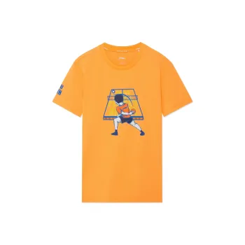 LiNing Table Tennis Series T-Shirt Men's Fluorescent Milk Orange