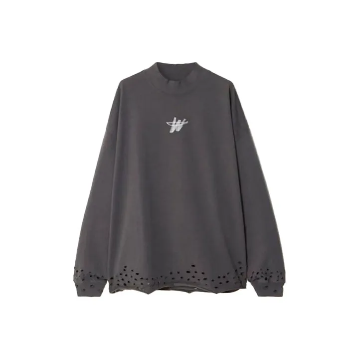 WE11DONE High Neck Wd Logo T Shirt-0