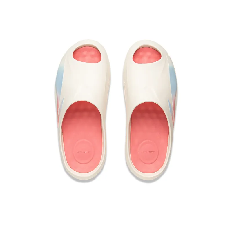 LiNing SOFT SLIPPER Slip Resistant Quick Dry Slide Slippers Unisex Beige-3